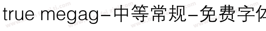 true megag-中等常规字体转换
